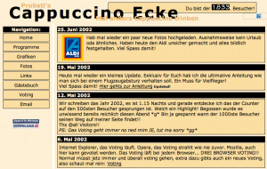 Cappuccino Ecke anno 2002